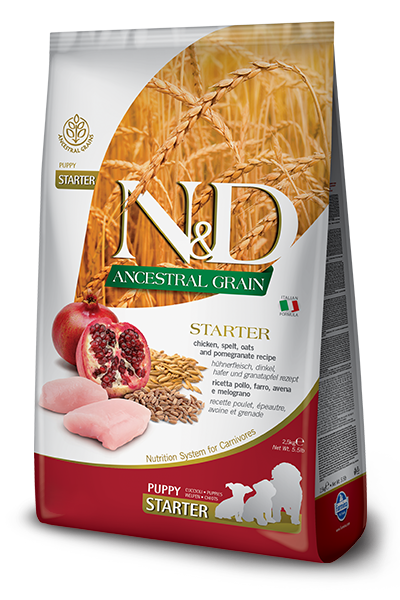 Farmina N&D Ancestral Grain Puppy - Starter Huhn & Granatapfel