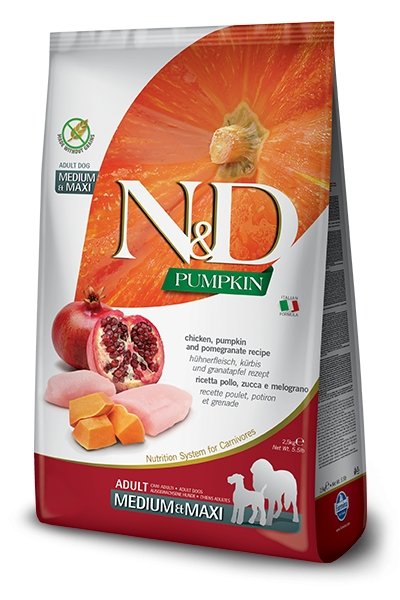 Farmina N&D Pumpkin - Huhn, Kürbis & Granatapfel Medium & Maxi - pieper tier-gourmet