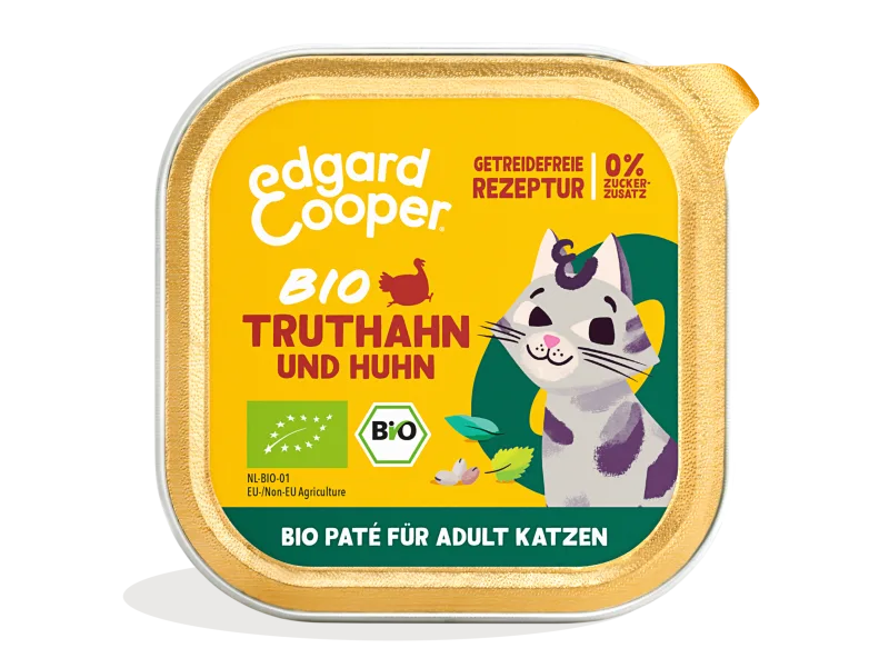 Edgard & Cooper Adult - Bio-Truthahn & -Huhn-Paté mit Chiasamen