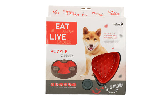 Eat Slow Live Longer Puzzle & Feed für Hunde im Sale