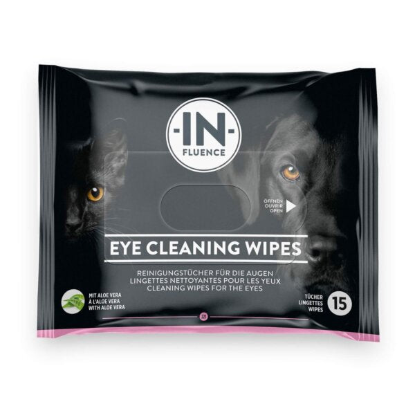 In-Fluence Eye Cleaning Wipes mit Aloe Vera für Hunde und Katzen