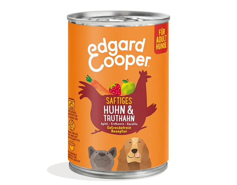 Edgard & Cooper Adult - Huhn & Truthahn mit Apfel getreidefrei