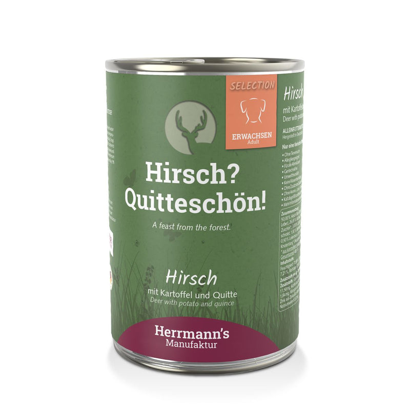 Herrmann's Selection Hirsch mit Kartoffel und Quitte