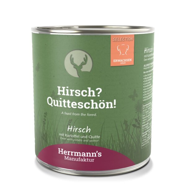 Herrmann's Selection Hirsch mit Kartoffel und Quitte