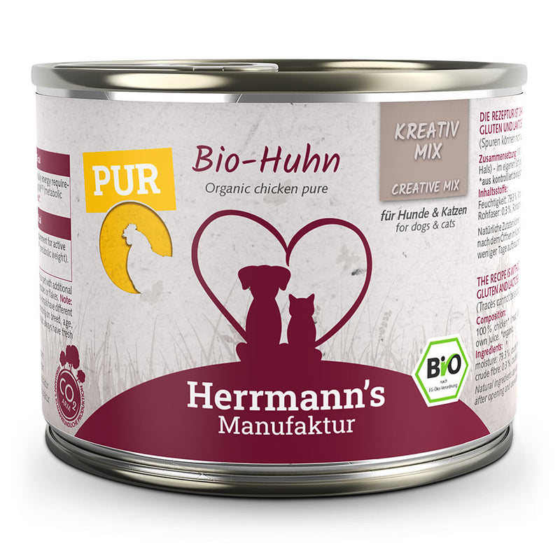 Herrmann's Kreativ-Mix Huhn Reinfleisch für Hunde