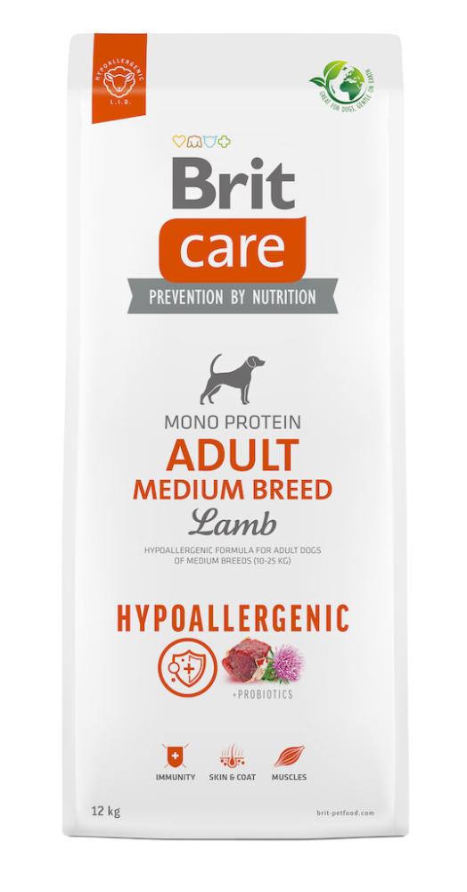 Brit Care Dog Adult Medium Breed Hypoallergenic - Lamm