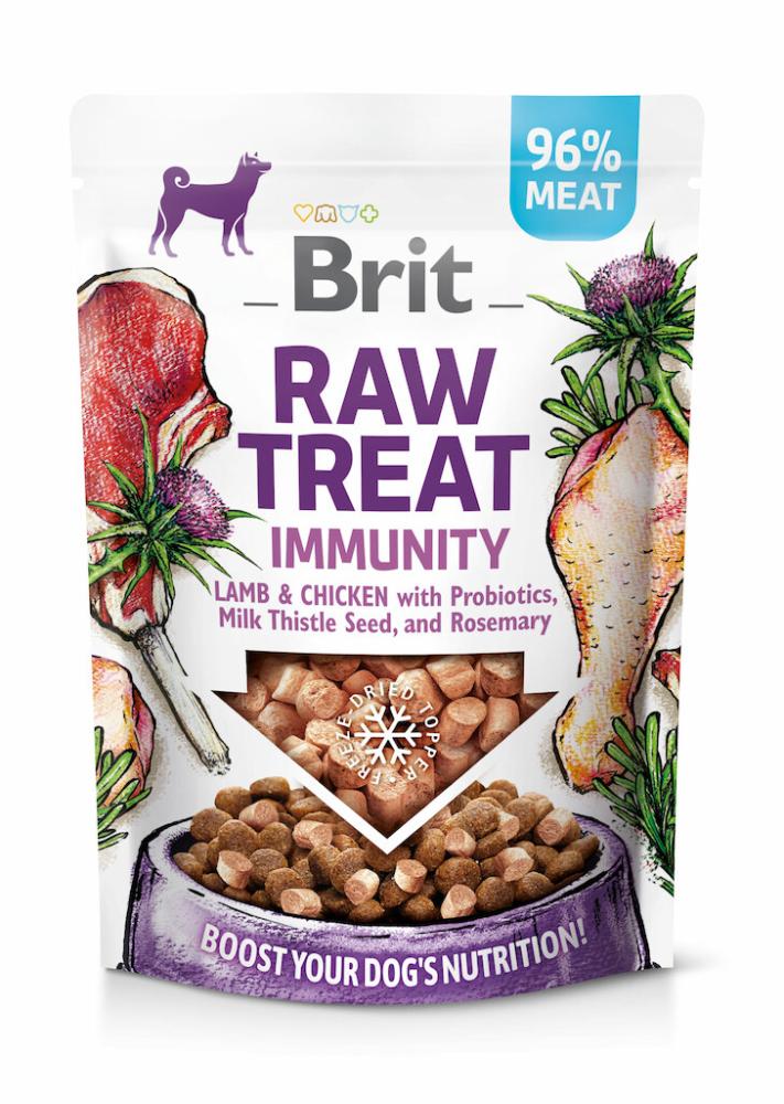 Brit Raw Treat - Immunity - Lamm & Huhn mit Probiotika, Mariendistelsamen & Rosmarin