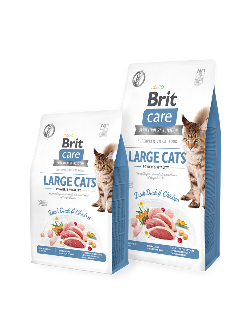 Brit Care Cat - Large Cats - Power & Vitality - Huhn & Ente