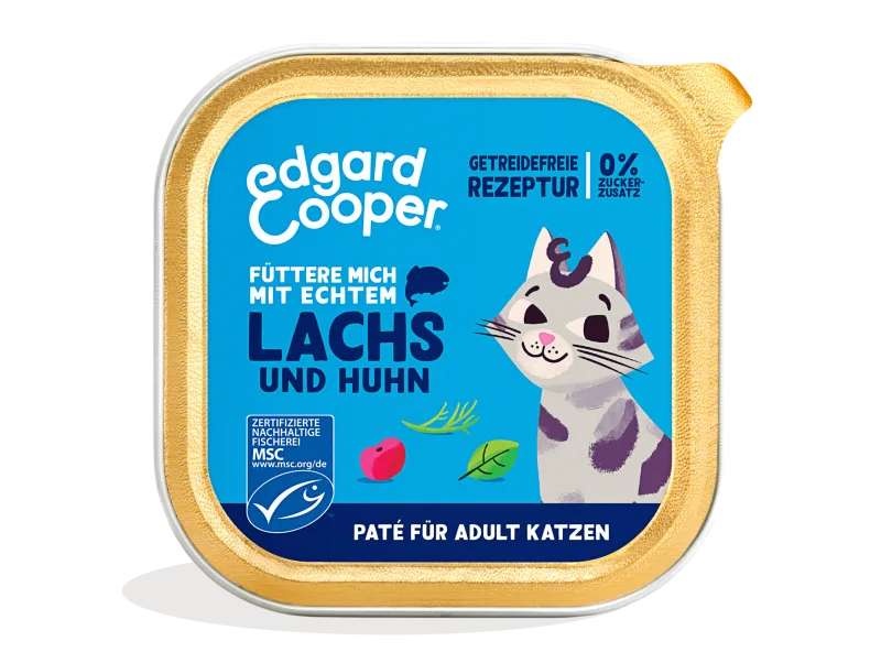Edgard & Cooper Adult - Lachs- & Huhn-Paté mit Cranberrys
