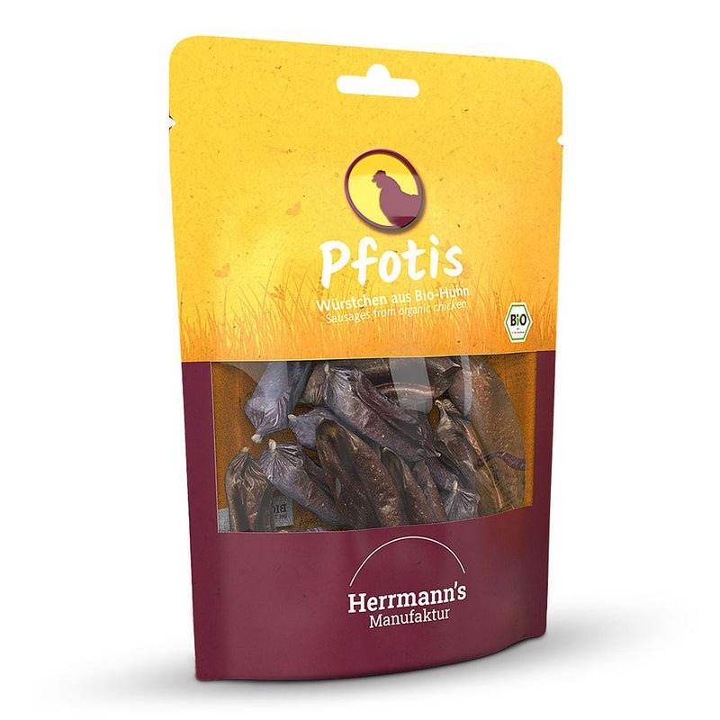 Herrmann's Pfotis Würstchen aus Bio-Huhn