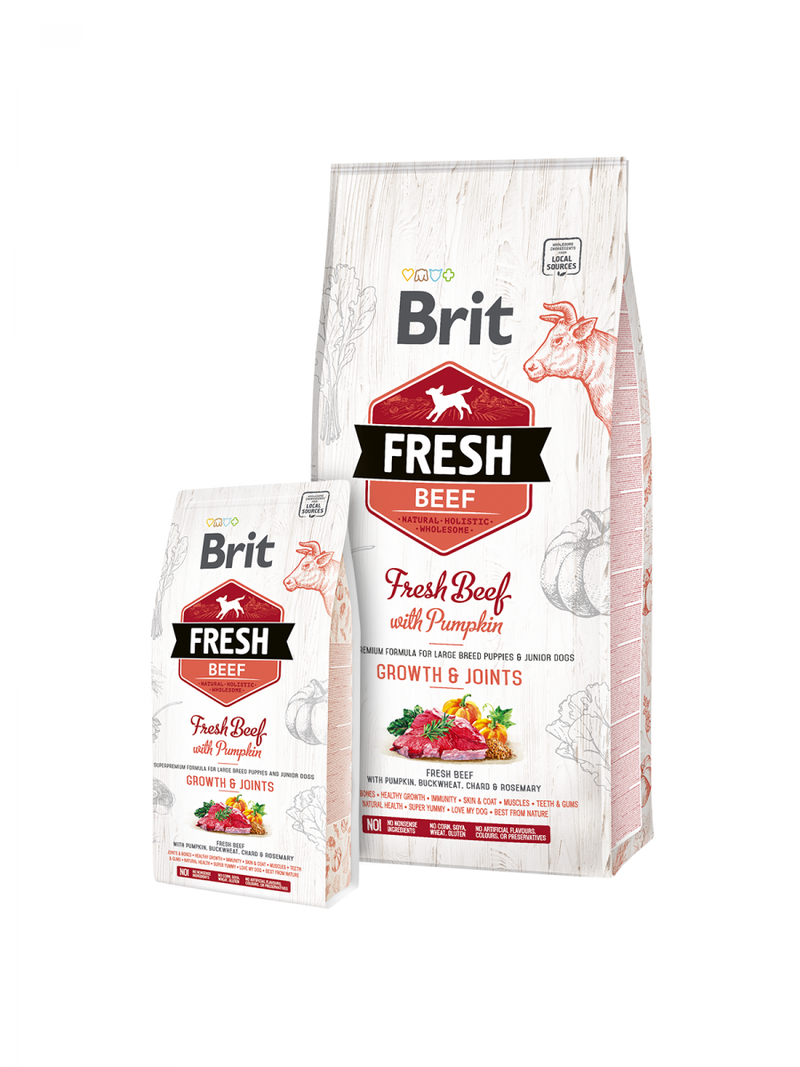 Brit Fresh Dog - Growth & Joints Rind Puppy & Junior Large Breed