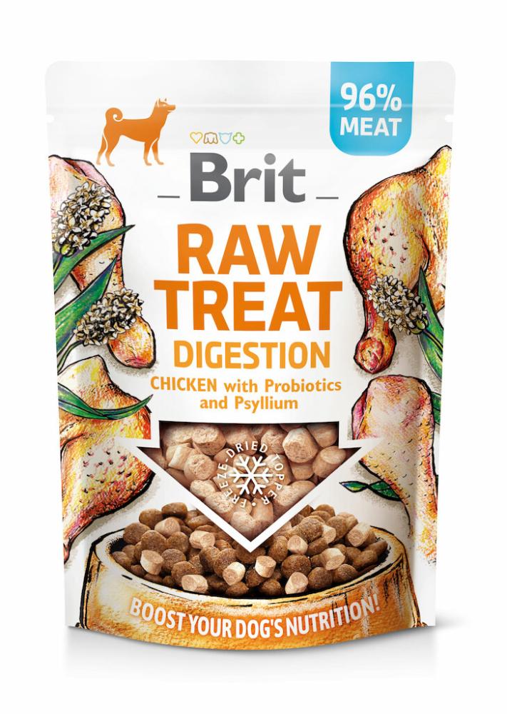 Brit Raw Treat - Digestion - Huhn mit Probiotika & Flohsamen