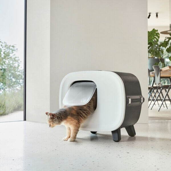 Savic Mira Deluxe Home Katzentoilette in grau / Filter /