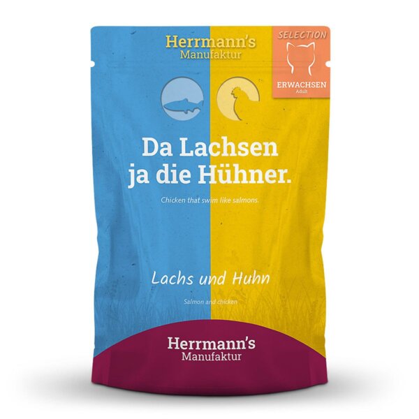 Herrmann's Katzenmenü Selection Lachs und Huhn