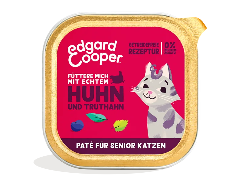 Edgard & Cooper Senior - Truthahn & Huhn-Paté mit Blaubeeren