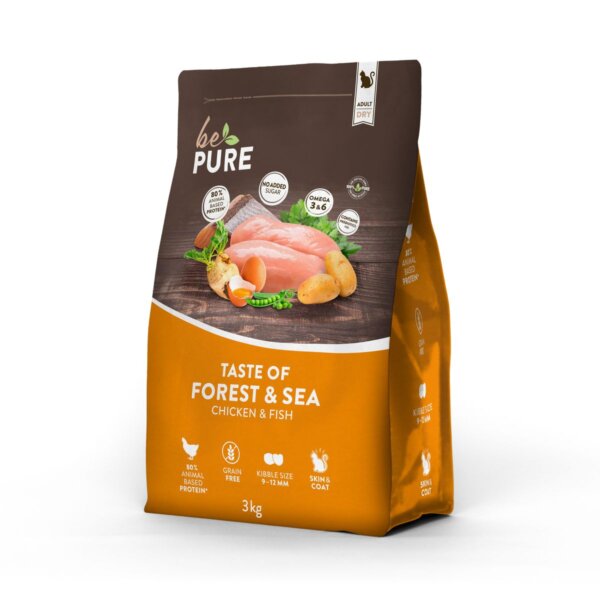 bePure Adult - Taste of Forest & Sea Trockenfutter für Katzen