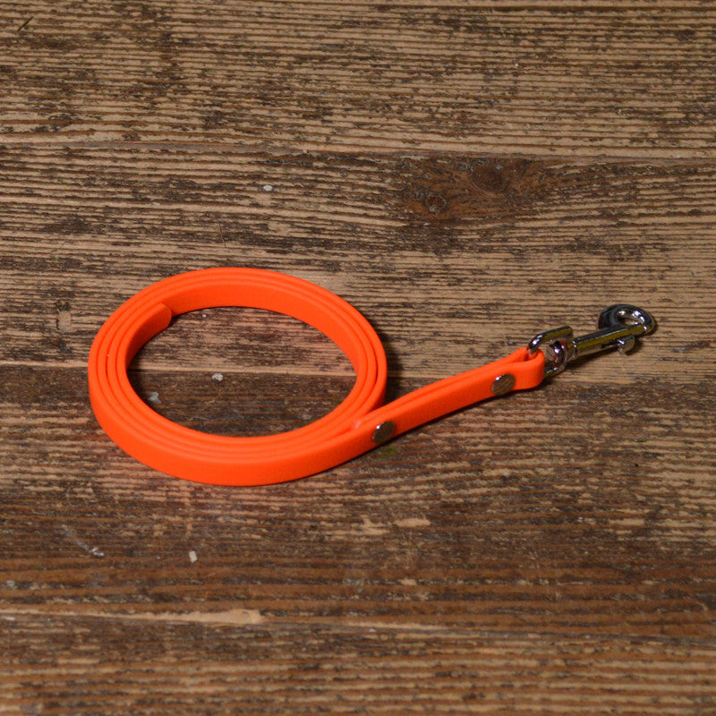 dogsmart BioThane Leine 9mm neon orange mit Nieten für Hunde im Sale