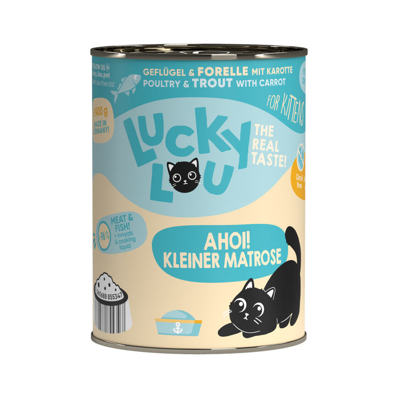 Lucky Lou Lifestage Kitten - Geflügel & Forelle