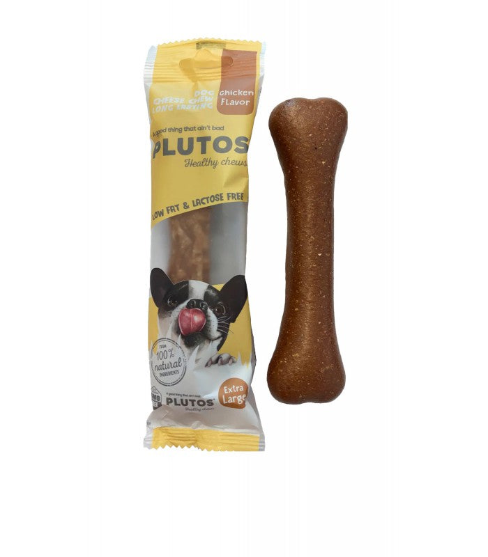 Plutos Hundeknochen Käse mit Hähnchengeschmack