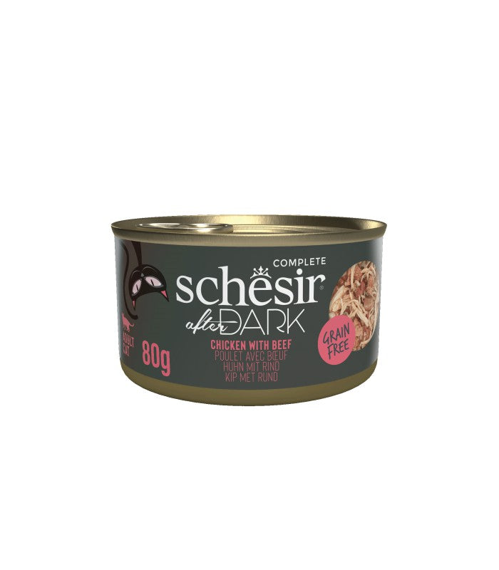 Schesir Cat After Dark Filet in Brühe Huhn & Rind