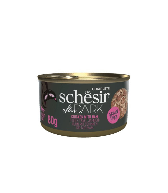 Schesir Cat After Dark Filet in Brühe Huhn & Schinken