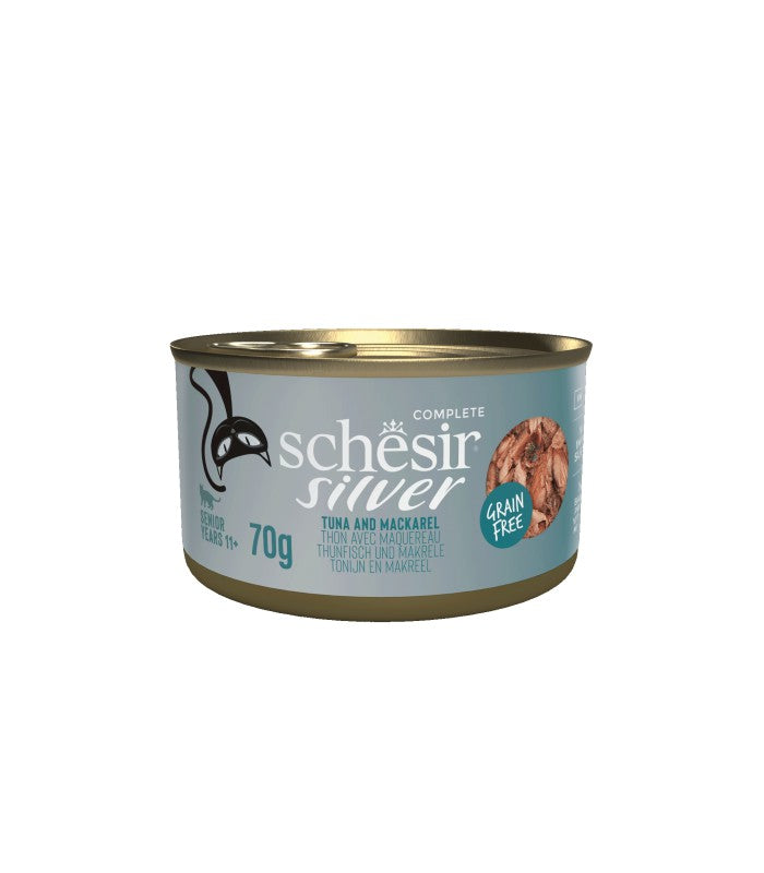 Schesir Cat Silver Filet in Brühe Thunfisch & Makrele