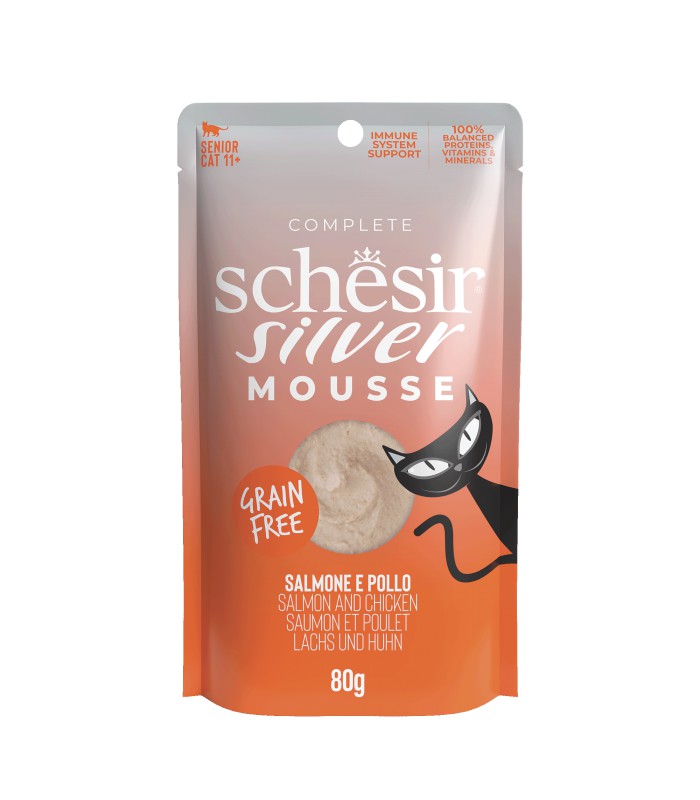 Schesir Cat Silver Mousse Lachs & Huhn