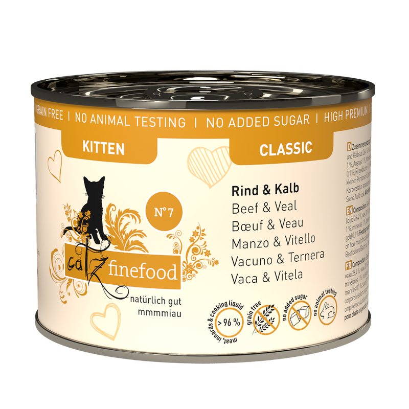 Catz Finefood Classic Kitten N° 07 Rind & Kalb