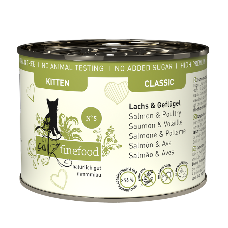 Catz Finefood Classic Kitten N° 05 - Lachs & Geflügel