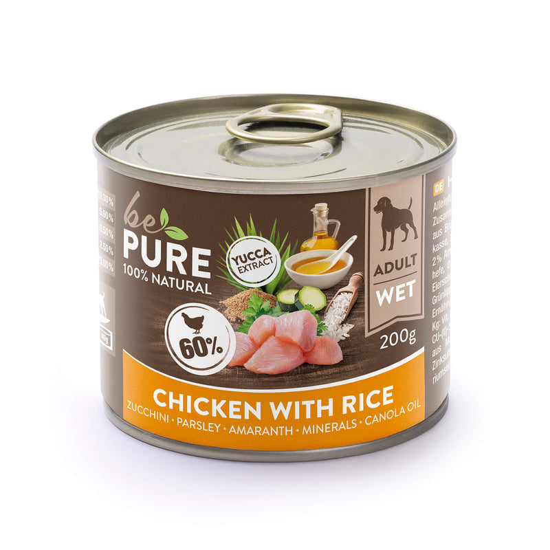 bePure - Adult Huhn mit Reis, Zucchini & Amarant