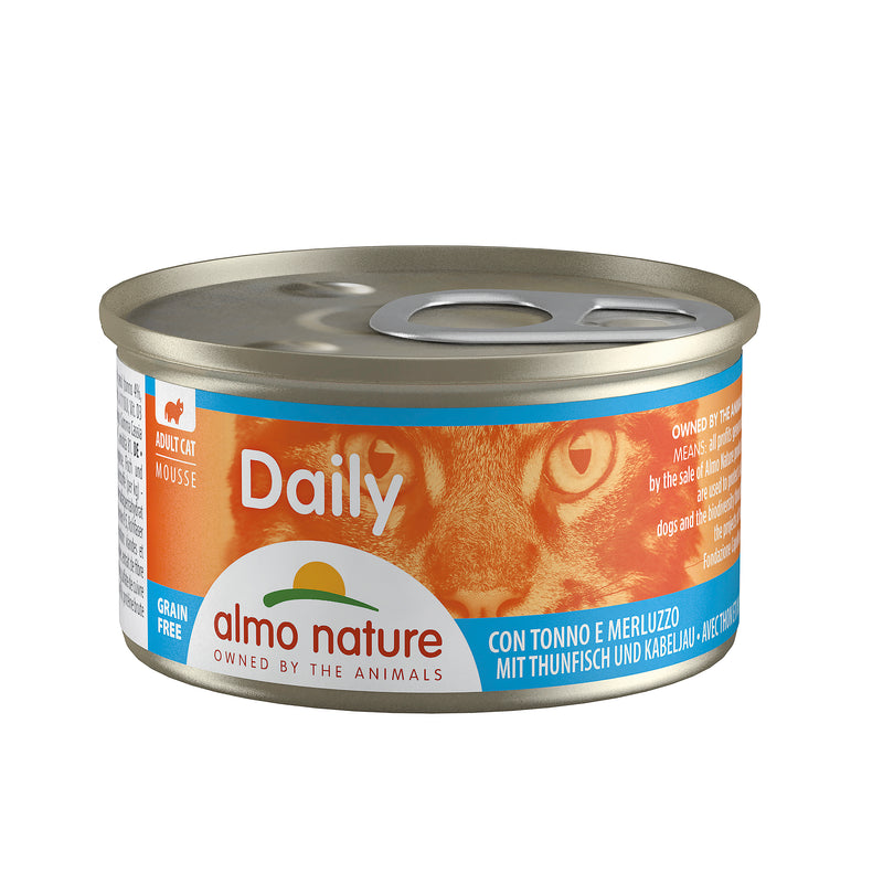 Almo Nature - Daily Mousse - Adult - mit Thunfisch und Kabeljau