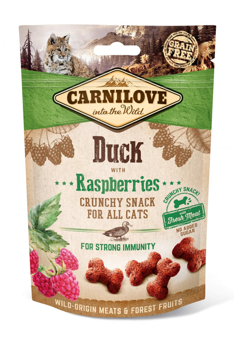 Carnilove Crunchy Snack – Ente mit Himbeeren