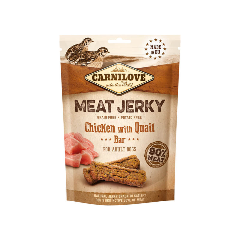 Carnilove Meat Jerky - Huhn mit Wachtel Bar