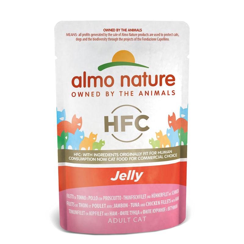 Almo Nature - HFC Jelly - Adult - Thunfisch mit Huhn und Schinken