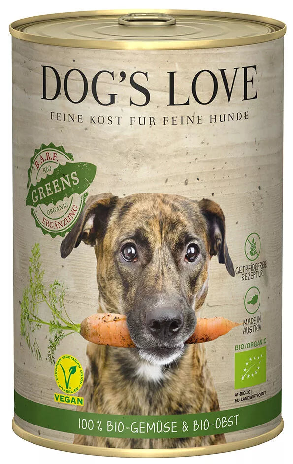 Dog's Love Bio Greens Bio-Gemüse und Bio-Obst