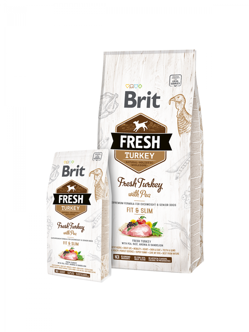 Brit Fresh Dog - Overweight Fit & Slim Truthahn Senior