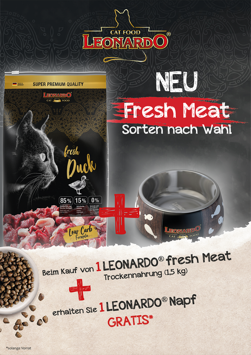 AKTION - Leonardo Fresh Meat 1.5 kg - 1 Napf gratis