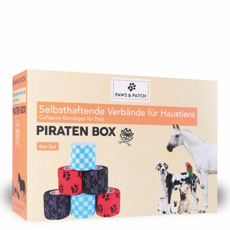 Paws & Patch - selbsthaftende Verbände - Piraten Box