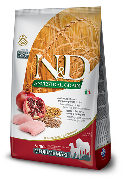 Farmina N&D Ancestral Grain Senior - Huhn & Granatapfel Medium & Maxi