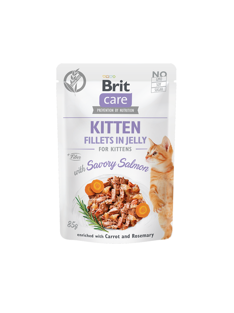 Brit Care Cat - Lachs - Filets in Jelly -  Kitten