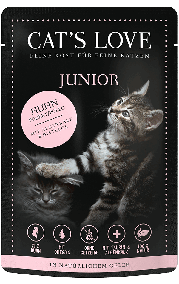 Cat’s Love Junior Huhn Pur