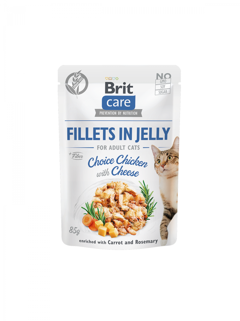 Brit Care Cat - Huhn mit Käse - Filets in Jelly