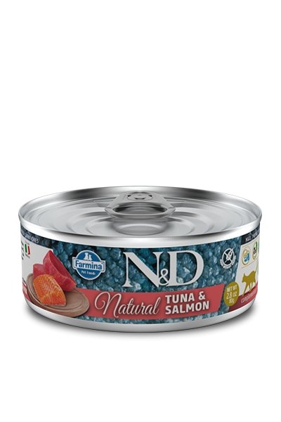Farmina N&D Natural Tuna & Salmon - pieper tier-gourmet