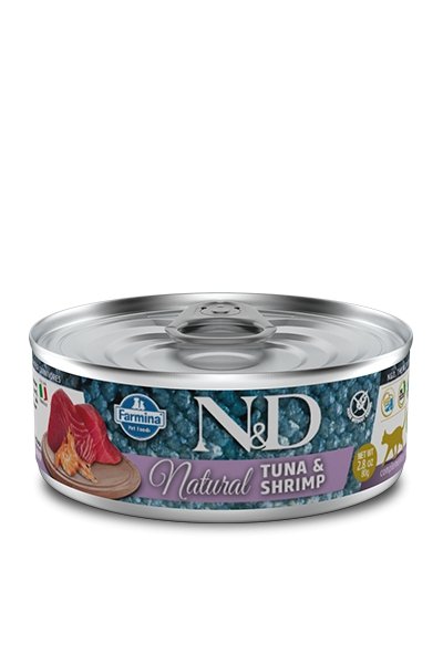 Farmina N&D Natural Tuna & Shrimp - pieper tier-gourmet
