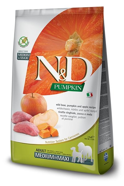 Farmina N&D Pumpkin - Wildschwein, Kürbis & Apfel Medium & Maxi - pieper tier-gourmet
