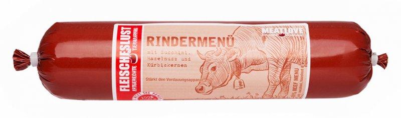 Fleischeslust Rindermenü mit Zucchini, Haselnuss und Kürbiskernen - pieper tier-gourmet