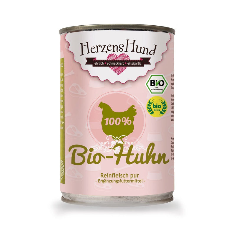 HerzensHund Bio-Huhn Reinfleisch PUR - pieper tier-gourmet