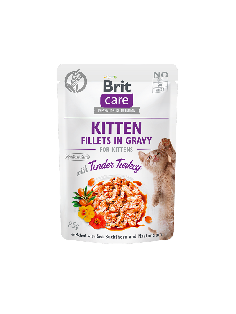 Brit Care Cat - Truthahn Filets in Sauce - Kitten