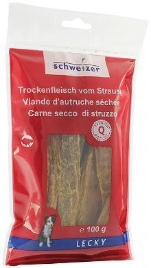 Lecky Trockenfleisch vom Strauss von Schweizer - pieper tier-gourmet