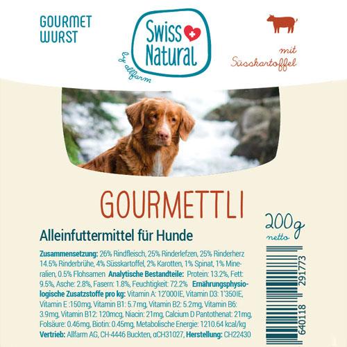 - NEU - Swiss Natural Gourmettli - pieper tier-gourmet